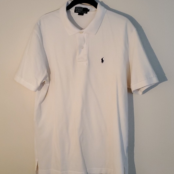 Men's White Polo shirt size Large - Picture 2 of 4